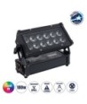 GloboStar® 51198 CYRUS Επαγγελματική Κεφαλή PAR DMX512 180W AC 220V-240V 6in1 - SPOT 25° OSRAM LED Αδιάβροχη IP65 RGBW+UV - Μαύρο - Μ30 x Π14 x Υ19cm - 2 Χρόνια Εγγύηση
